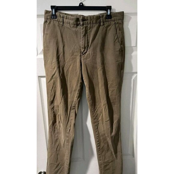 Everlane Uniform Men's Khaki Pants Slim Fit Tapered Leg Size 33/34 - Picture 1 of 9